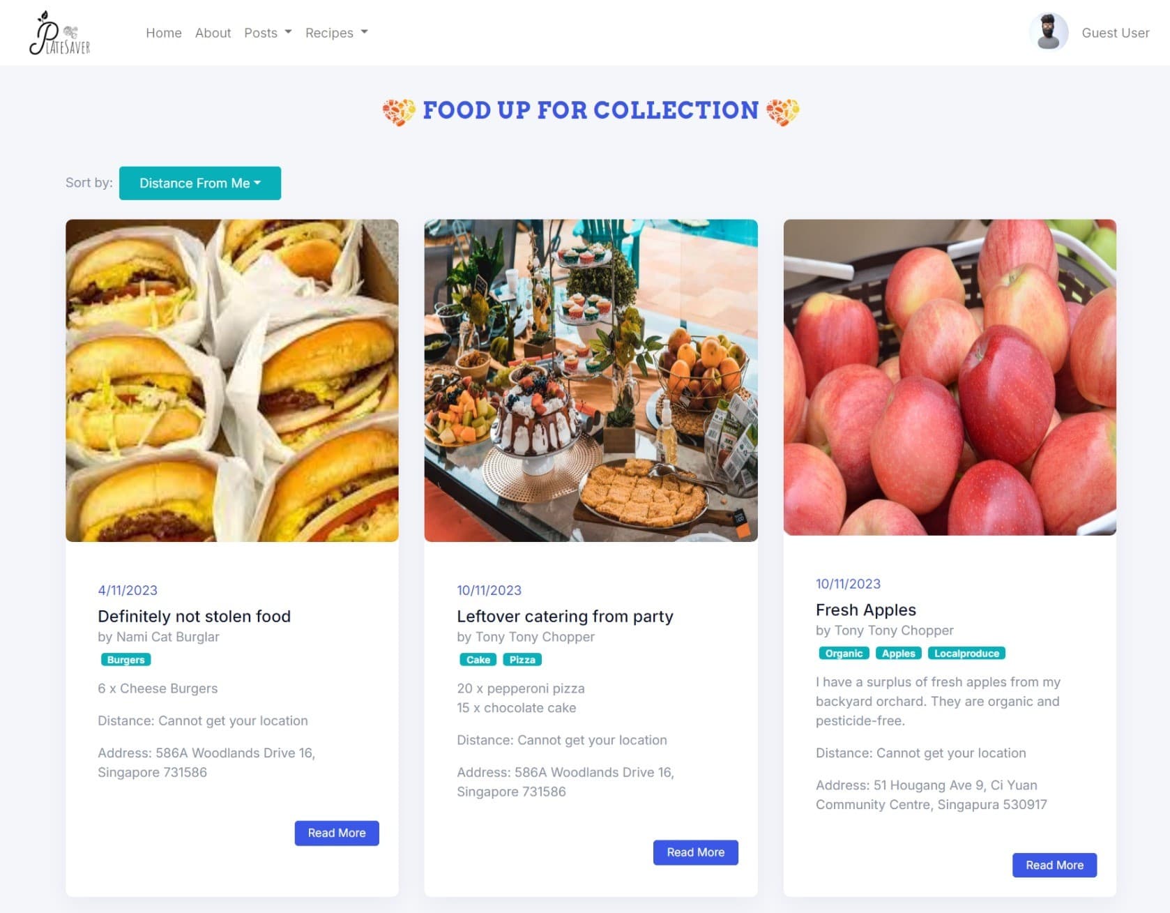 Screenshot of PlateSaver project