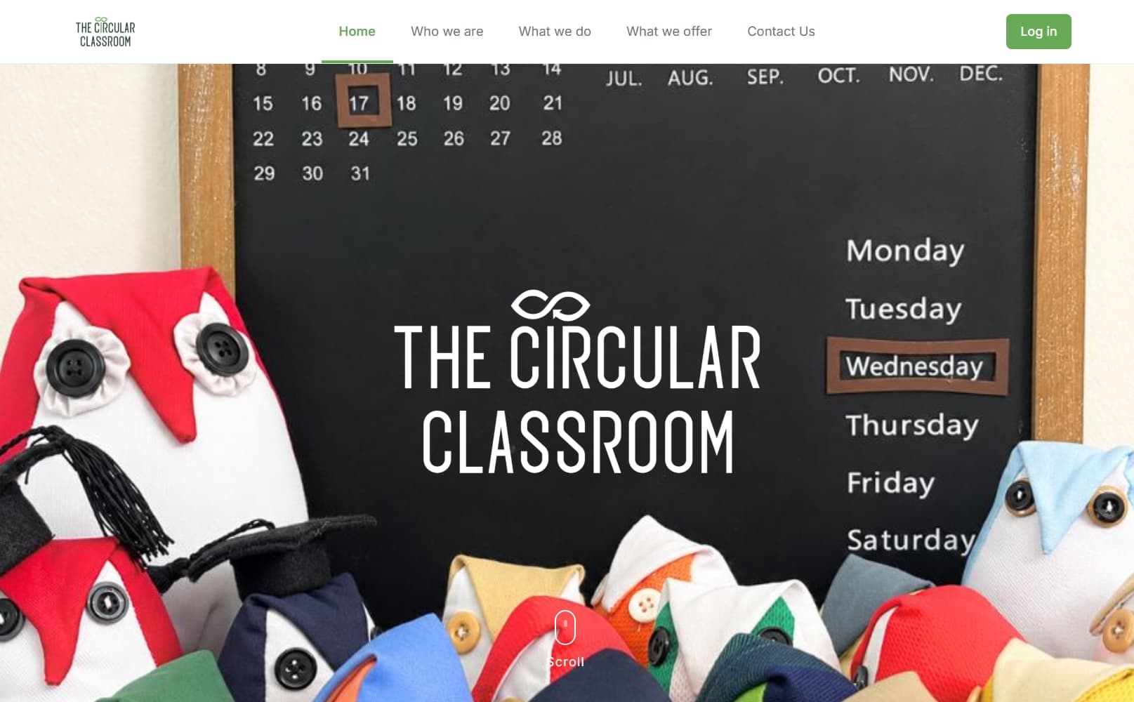 Screenshot of The Circular Classroom (TCC) Public Website project